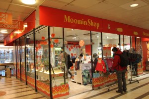 姆明店，內裡貨品選擇不多