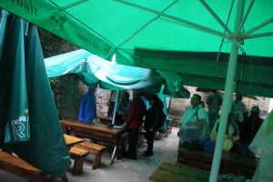 太陽傘變成了雨傘