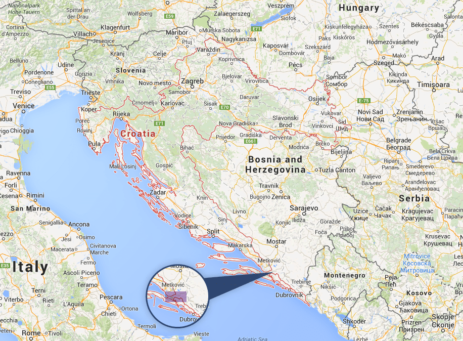 在 Google Map 要放大了才發現原來有這樣的一個邊境