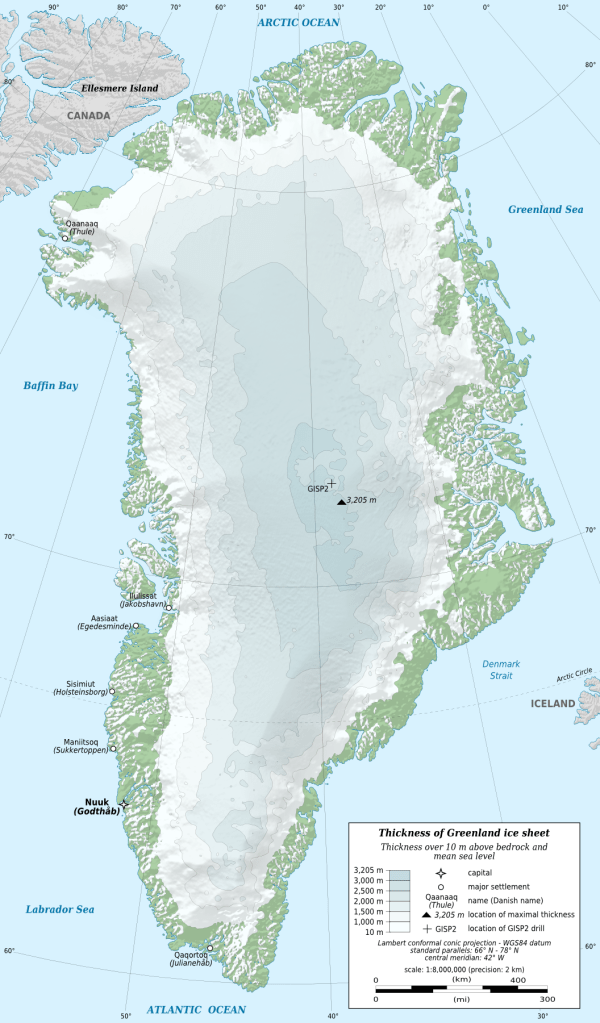 Greenland 有超過八成地方是被冰覆蓋